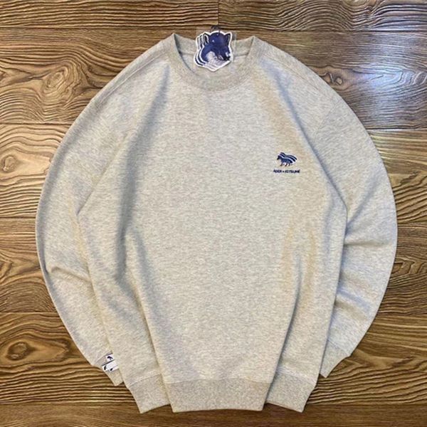 

2021 new adererror fox crewneck men women 1:1 patch bae maison kitsune ader error sweatshirts hoodie ev1n, Black