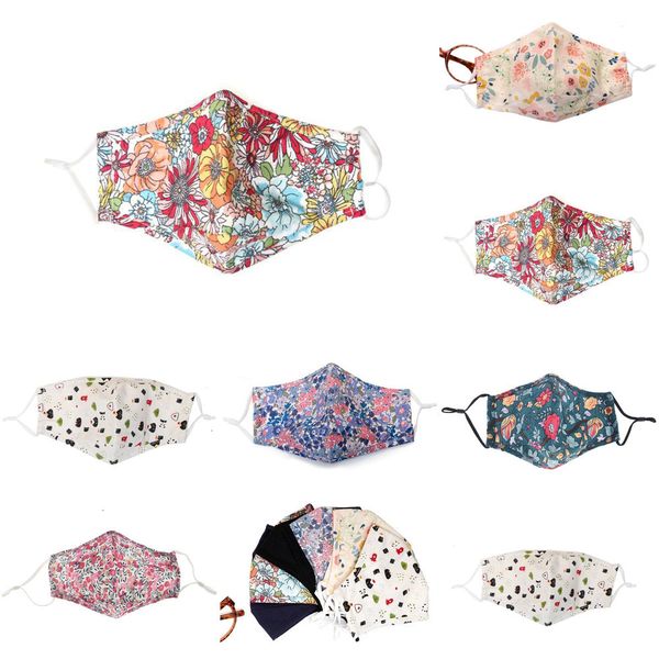 

face mask filter small designer floral with cotton dust mask respirator protective masks pm2.5 hr4u 2rp2h