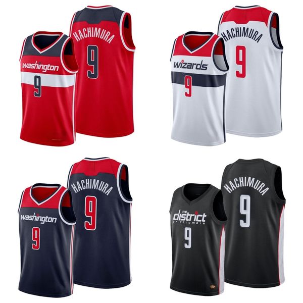 

washington wizards men rui hachimura basketball jersey, Black