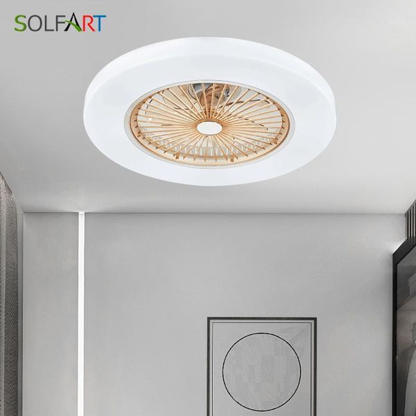 

led remote control ceiling fan with light invisible fans 58cm home lighting circular round1