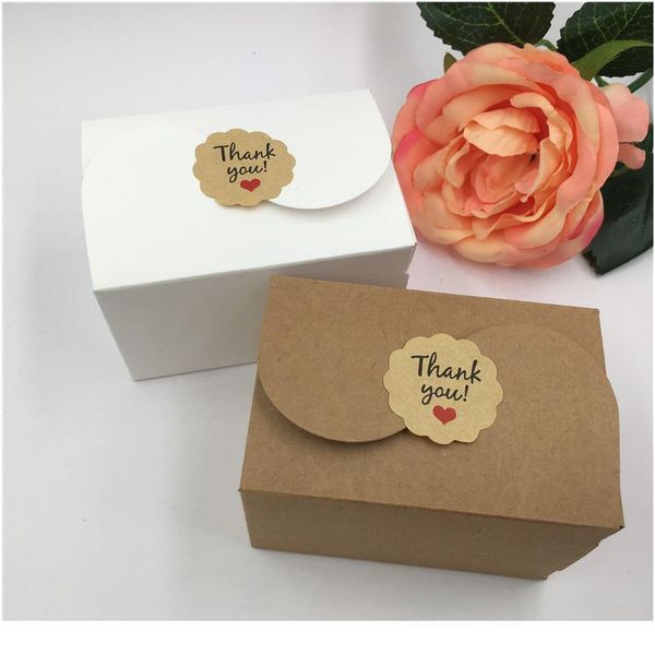 

30pcs wedding gifts event candy paper box kraft paper guests kids bag party supplies jewelry package box 90 wmtmov