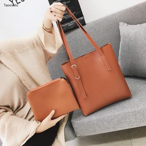 

shoulder bags casual bag for women handbags large capacity shopping pu leather female big totes composite 2021 black
