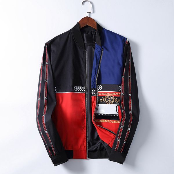 

winter black designer jacket for men 2020 striped slim pocket mens windbreakers jackets casual baseball men's hoodies jacket and coat, Black;brown