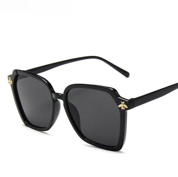 

square bee sunglasses retro for brand designer women oversized sun glasses fashion female gradient shades uv400