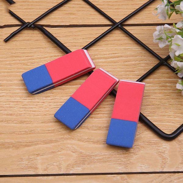 

3шт простые стиль красный и синий матовый обучение ластик студентов карандаш ластик корейский творческий канцтовары h jllufz