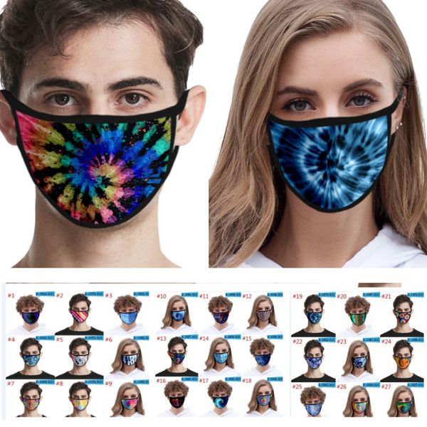 

new 3d tie-dye masks dust-proof and smog-proof fashion printing ice silk fabrics can be washed to support custom protective mask wx20-28