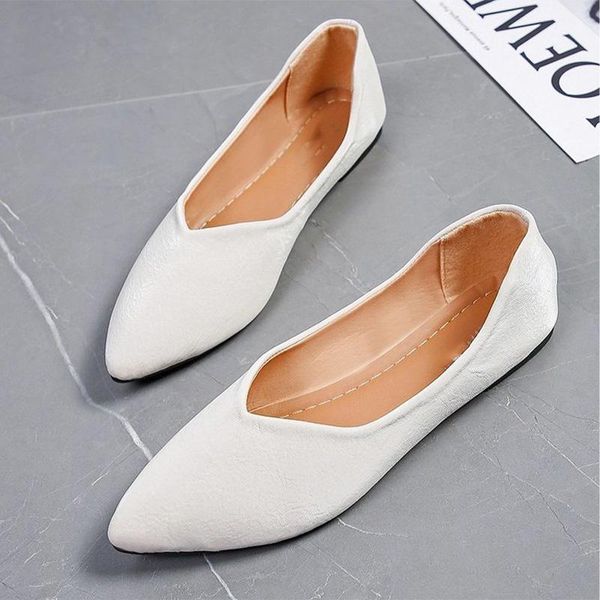 

женская обувь новая весна новые мокасины дамы кроссовки плюс размер осенний скольжение на остроконечные носки офис квартиры женщина pu кожа, Black