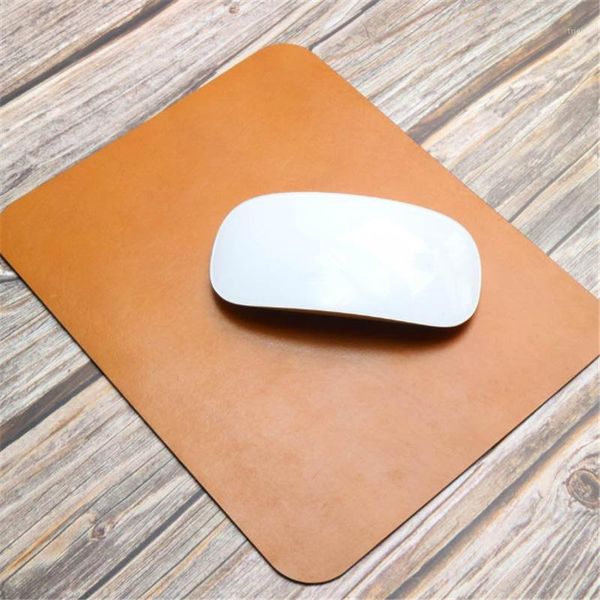 

mouse pads & wrist rests creative simple square leather pad gifts anti-slip wearable ban gong dian1