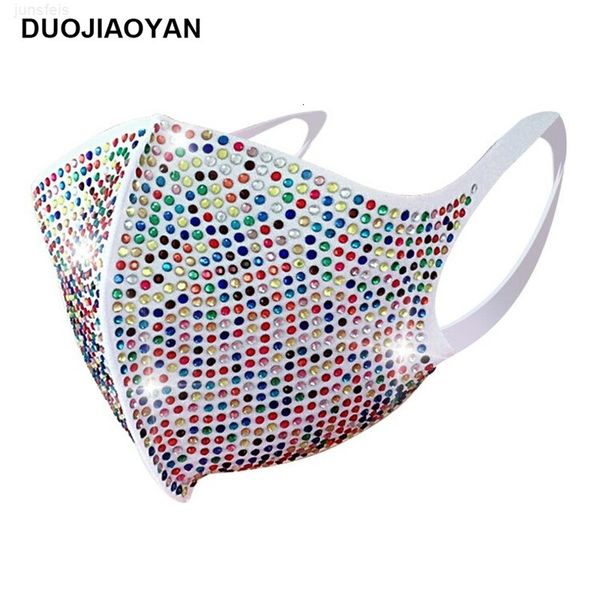 

mascarilla flash funny bling diamond rhinestone nightclub party personalized polyester spandex custom glass drill dhl