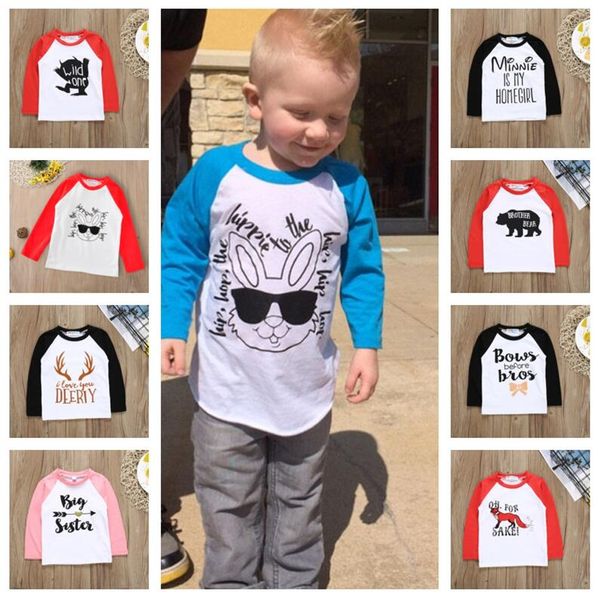 

мультфильм напечатанные дети с длинным рукавом с капюшоном свинцы с капюшоном лоскутное верхние пуловер мальчики девушки толстовки пасхальны, Blue