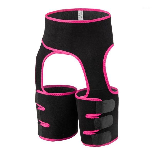 

waist support 3-in-1 and thigh trimmer bulifter sport fitness body shapers weight control trainer1, Black;gray