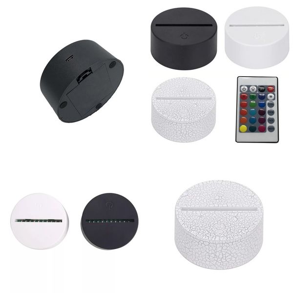 

originality circular night light base touch remote control led bedside lamp christmas gifts usb decorate lamps 13lya f2