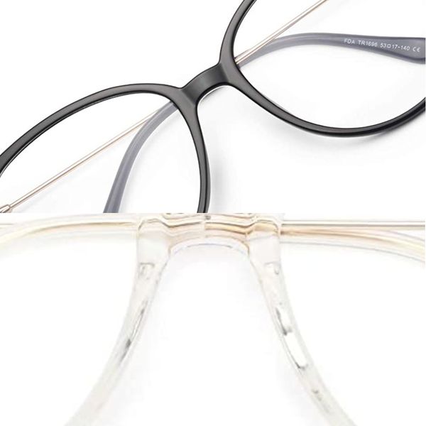 

gaoye blue light blocking for women / men, fashionable round cat eye frame uv filtering computer game glasses - gy1696