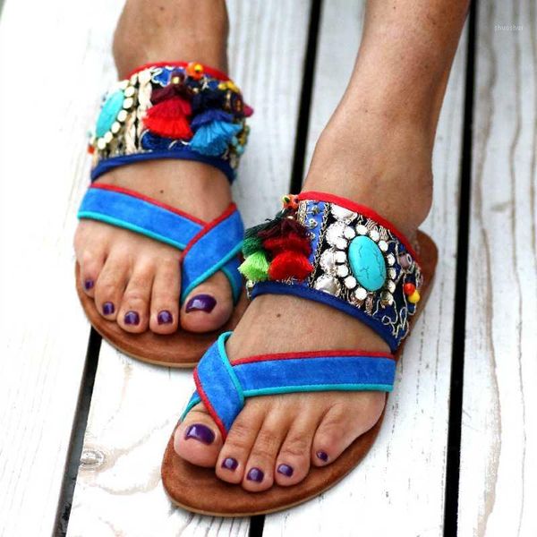 

slippers summer women ethnic totem bling crystal flat heels platform flip flops 2021 casual beach ladies shoes zapatos de mujer1, Black