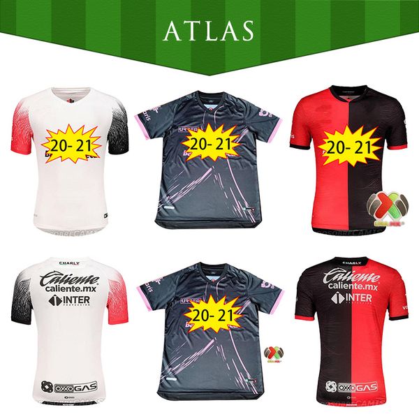 

s-2xl 2020 mexico liga xolos de tijuana home away soccer jerseys 2020 2021 20 atlas necaxa pachuca football shirts, Black;yellow