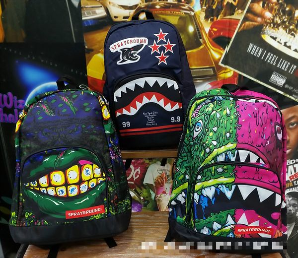 

wholesale- new super large cool leisure canvas backpack europe america hip hop street casual riding bag korean fashion men and women shoulde