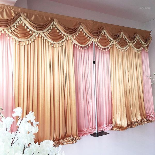

2020 nov new arrival 3m h x5m w ice silk backdrop swag wedding party decoration1