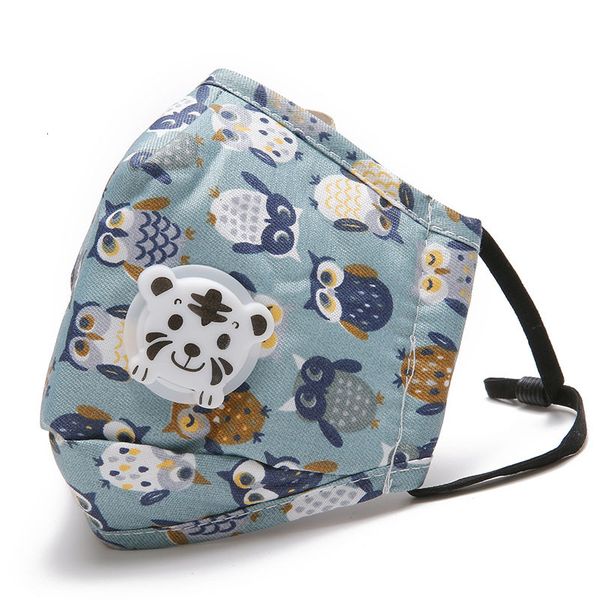 

reusable design air valve changeable mask filters colorful cotton kids with cute face masks