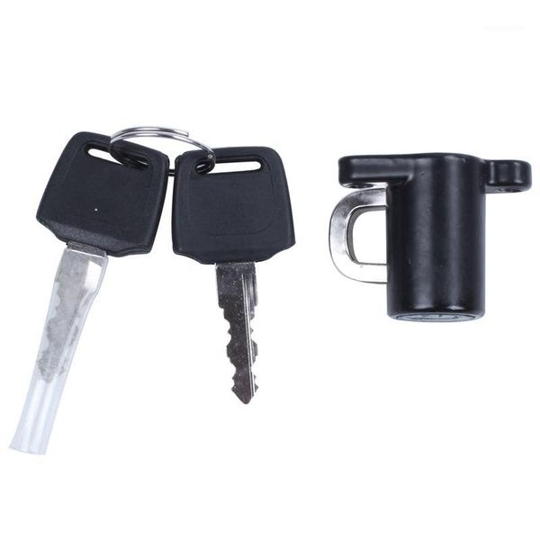 

universal motorcycle motorbike bike helmet lock hanger hook & 2 keys set black1