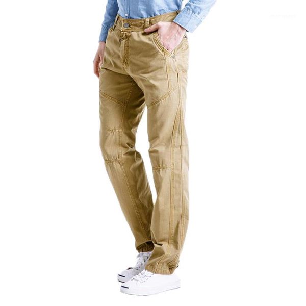 

2019 cargo pants men tactical loose camouflage army pants men cotton trousers man pantalon homme combat size 421, Black