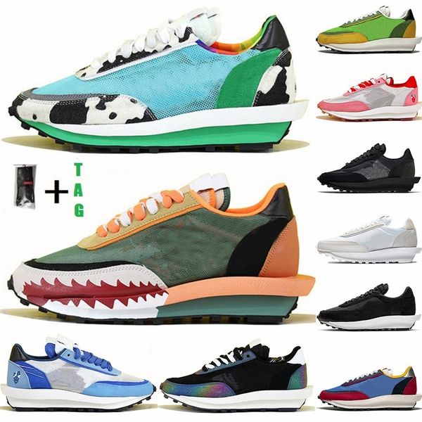 

air chunky dunky waffle daybreak men women running shoes undercover black white nylon varsity blue pine green mens trainers sneakers