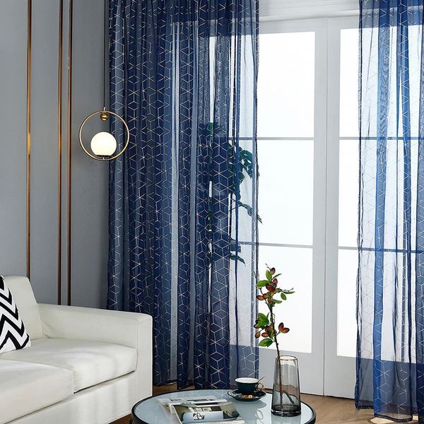 

nordic style bronzing tulle curtains children's bedroom kids window treatments sheer for living room finished customization