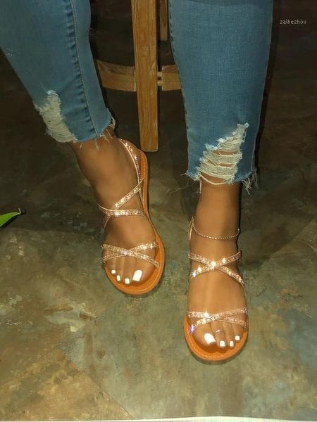 

2020 new womens sandals plus size 35-43 flats sandals for summer shoes woman peep toe casual shoes low heels sandalias mujer1, Black