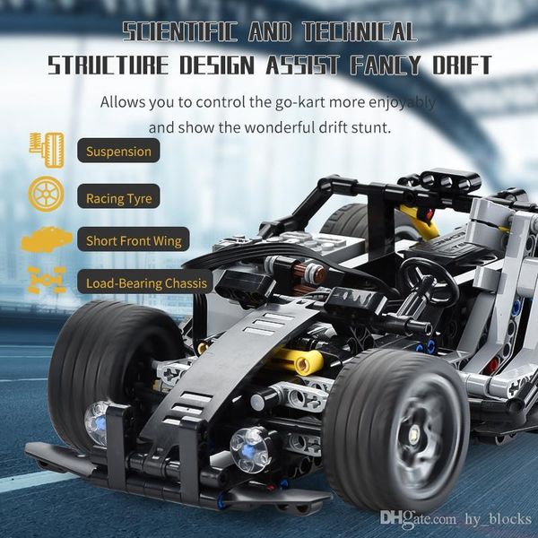 

430pcs monster cardin building blocks car for kid diy creative assembly toys app remote control cool vehicle children gift 05
