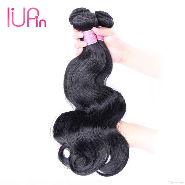 

iupin hair products brazilian virgin hair body wave 3bundle deals beauty supplies unprocessed virgin peruvian malaysian 100 human hair weave, Black