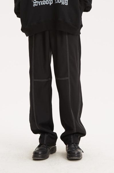 

new 2020 men and women's clothing hair stylist fashion loose bobbin wide leg pants plus size singer costumes, Black