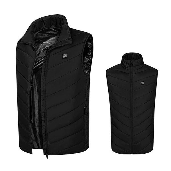 

outdoor t-shirts 4 areas heated vest men women electric jacket thermal heating tactical veste chauffante 2, Gray;blue