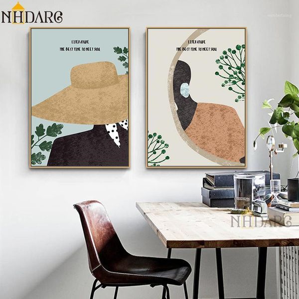 

posters and prints nordic modern simple vogue fashion portraits canvas art painting wall pictures for living room home decor1