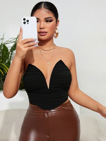 

sxy sweetheart neckline tube s7vy#, White