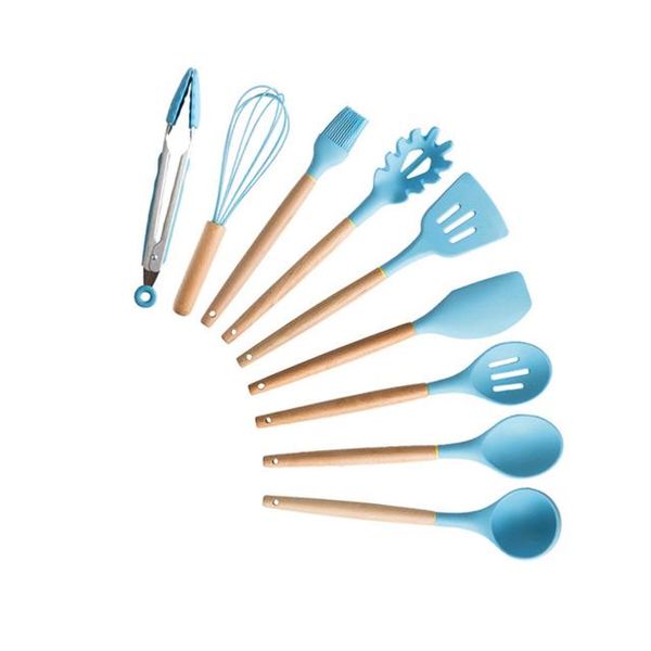 

silicone kitchenware cooking utensils set heat resistant kitchen non stick cooking utensils baking tools silicone kitchenware wmtpve