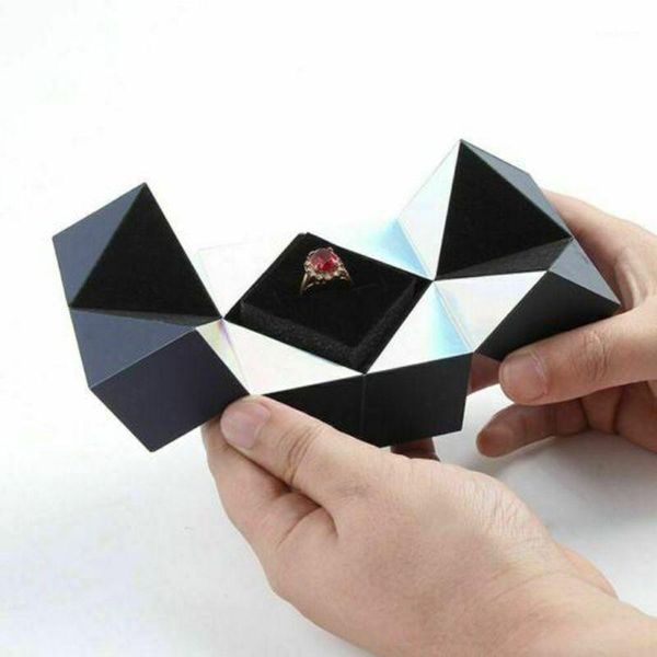 

proposing marriage magic cube ring box wedding ring box valentine's day gift creative jewelry storage jewellery organizer1