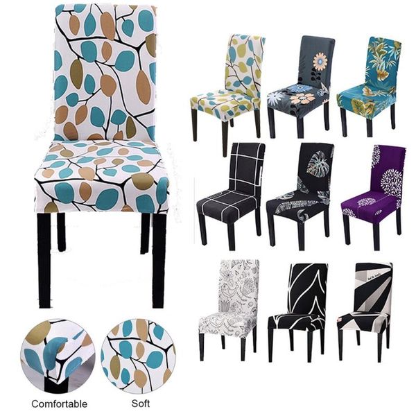 

chair covers 1/2/4/6pcs washable cover spandex elastic seat slipcovers for el dining home furniture protector stretch