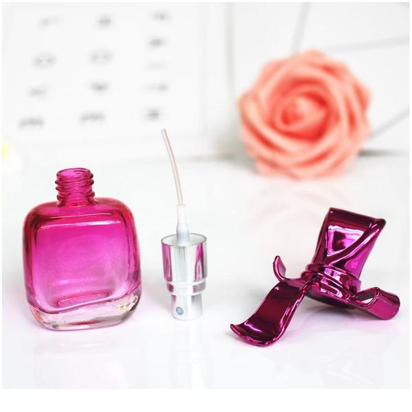 

10pcs/lot 15ml empty perfume bottle glass refillable parfum spray bottle cosmetic glass packaging bottle vials w qylblw