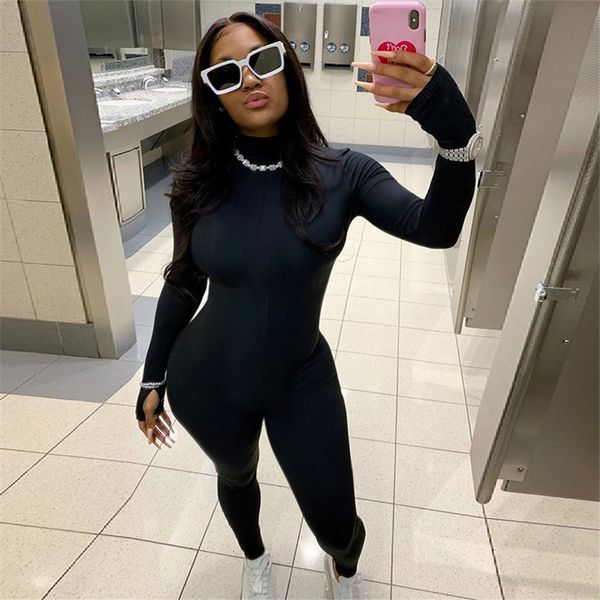 

v-neck open-necked long-sleeve portale emroidered trousers for women winter den small minori jumpsuits rompers s-3xl #114#29211110, Black;white