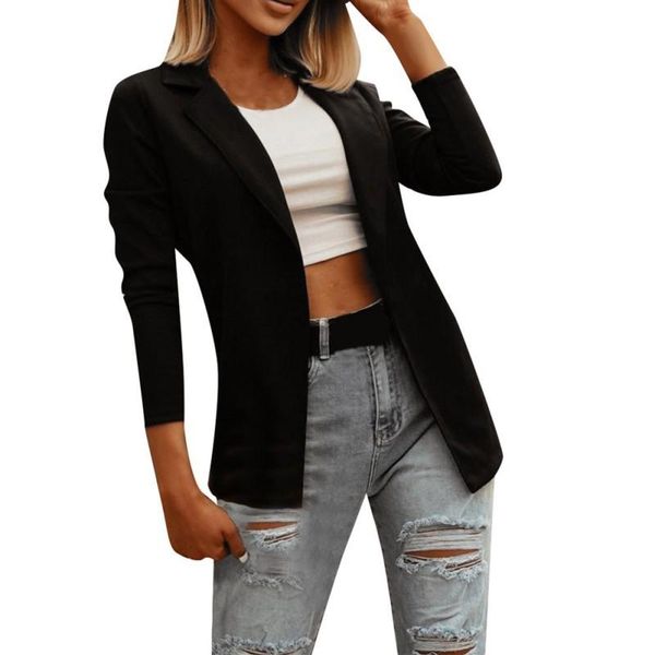 

winter jacket for women fashion thin section long-sleeved cardigan business wear casual office suit jacket female blouse, Black;brown