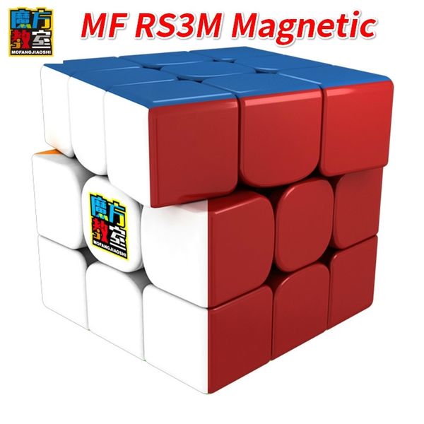 

moyu mf rs3m 3x3x3 magnetic cube magic cube v3 black or stickerless mf3rs3m mofangjiaoshi 3layer puzzle cube toys for children y200428