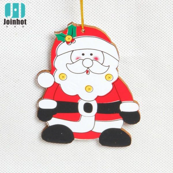 

christmas decorations small santa snowman pendant colored sprinkle cardboard decor1