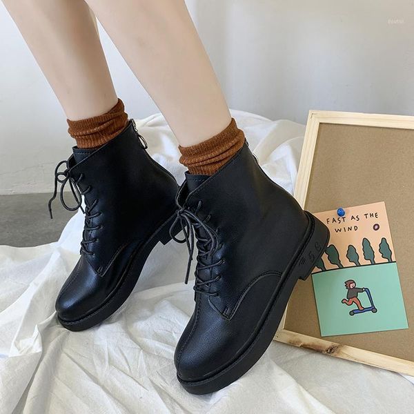 

boots winter casual women comfortable soft walking plush lining warm1, Black