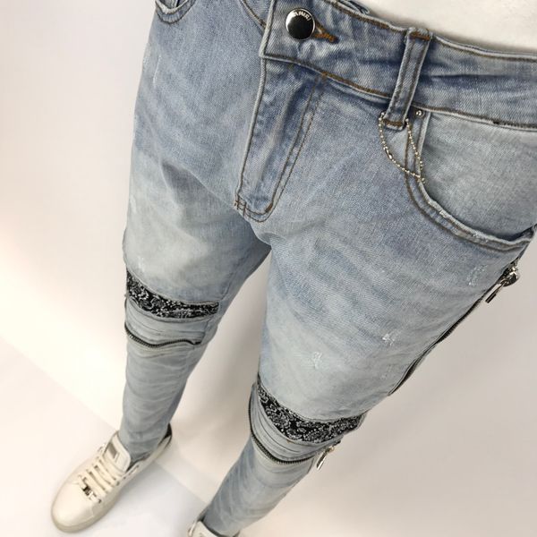 

jeans new fashion men's women's simple lightweight jeans men's large size fashion casual solid color classic straight denim s, Blue