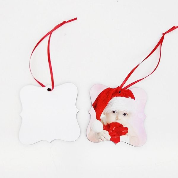 

round fashionkedfsquare sublimation shape ornaments decorations snow christmas mdf transfer printing blank coaster m