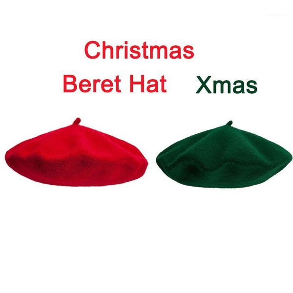 

christmas beret hats wool red bottle green girls women ivy hat xmas1, Blue;gray