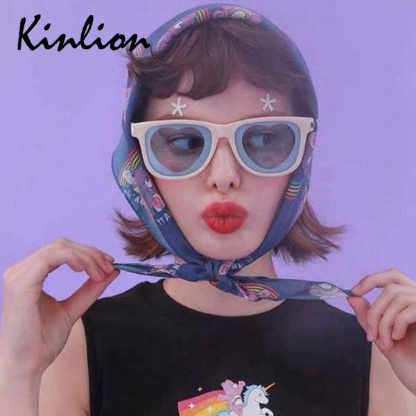 

sunglasses kinlion classic square love heart women retro ladies rectangle sunglass female goggle mirror for woman gafas de sol, White;black