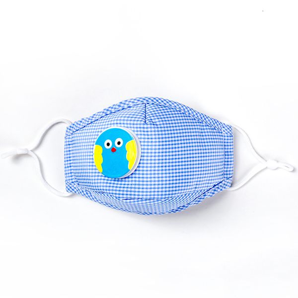 

factory kids with valve protective anti dust masks washable reusable children cartoon cotton face mask plaid hha1477 9 powc0