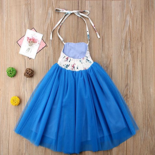 

pudcoco 2019 new easter long dress kids baby girls sleeveless party wedding tutu tulle dress summer sundress jllitk