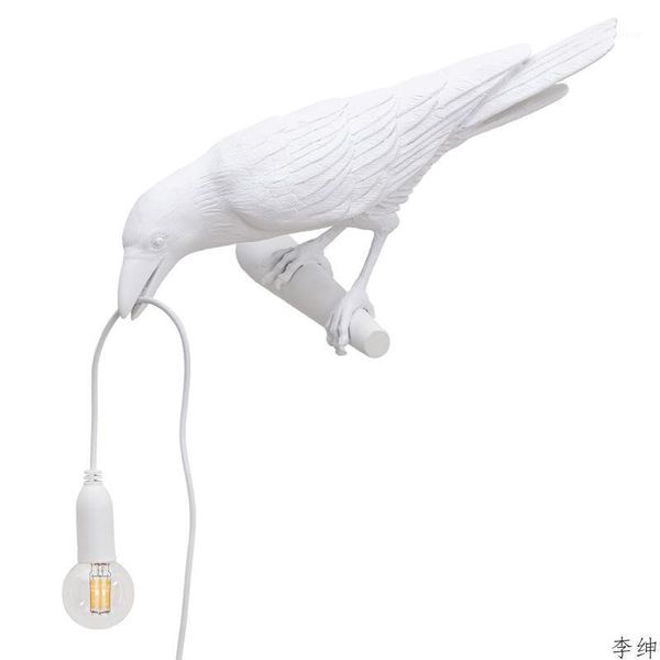 

wall lamp nordic bird resin living room restaurant light modern animals decor sconce bedroom bedside lighting1