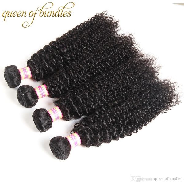 

brazilian curly virgin hair 3 4 pcs brazilian curly weave human hair bundles bohemian curly hair sew weft, Black